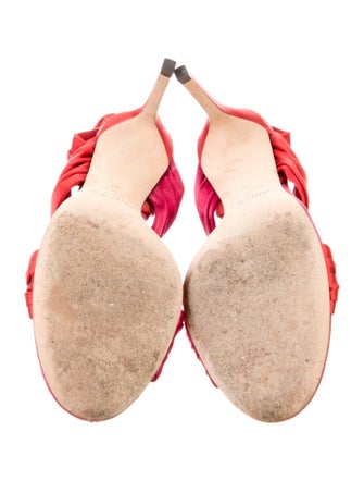 Jimmy Choo Satin Slingback Sandals