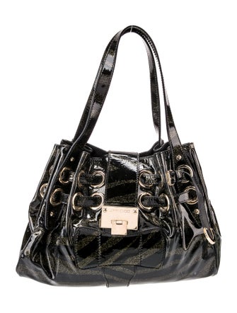 Jimmy Choo Patent Leather Top Handle Bag