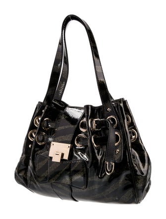 Jimmy Choo Patent Leather Top Handle Bag