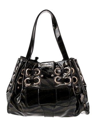 Jimmy Choo Patent Leather Top Handle Bag