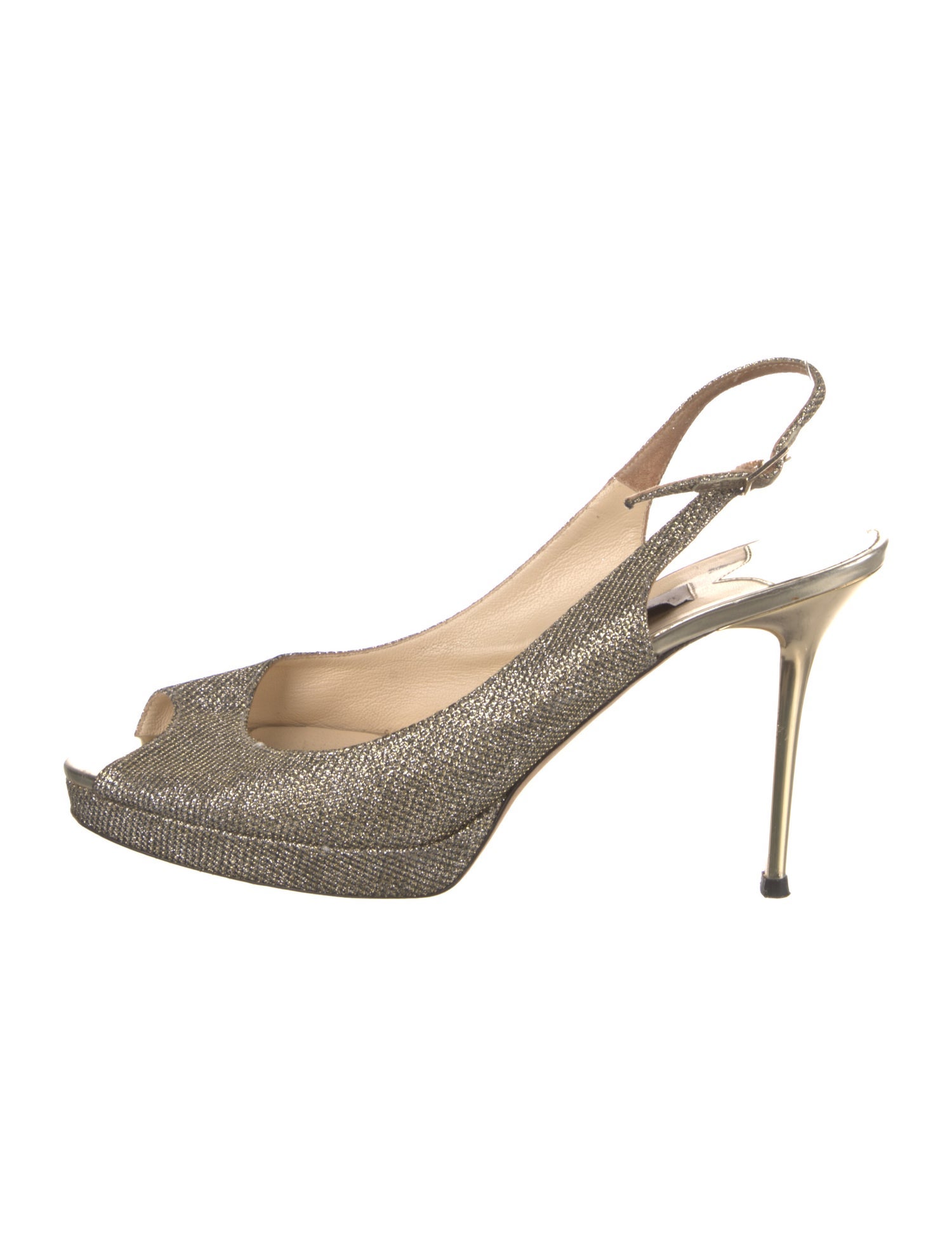 Jimmy Choo Glitter Glitter Accents Slingback Pumps