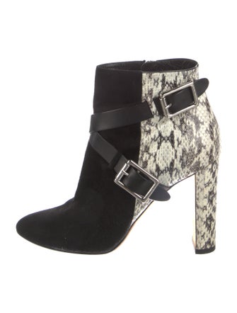Jimmy Choo Suede Animal Print Boots