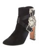 Jimmy Choo Suede Animal Print Boots