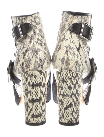 Jimmy Choo Suede Animal Print Boots