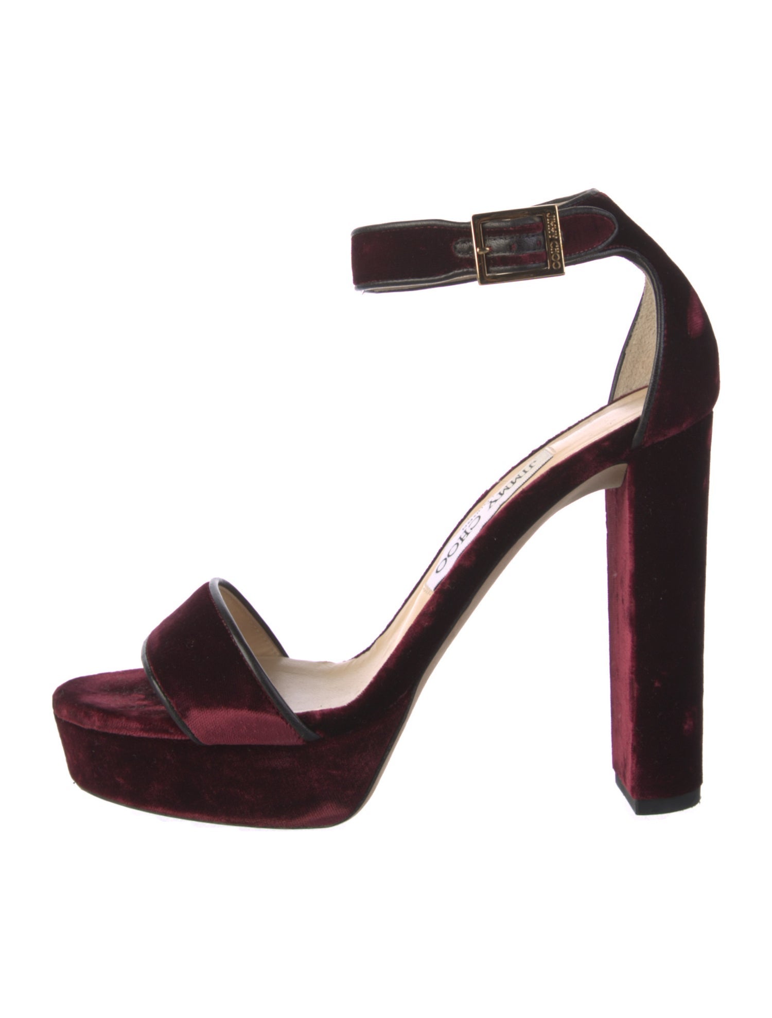 Jimmy Choo Velvet Sandals