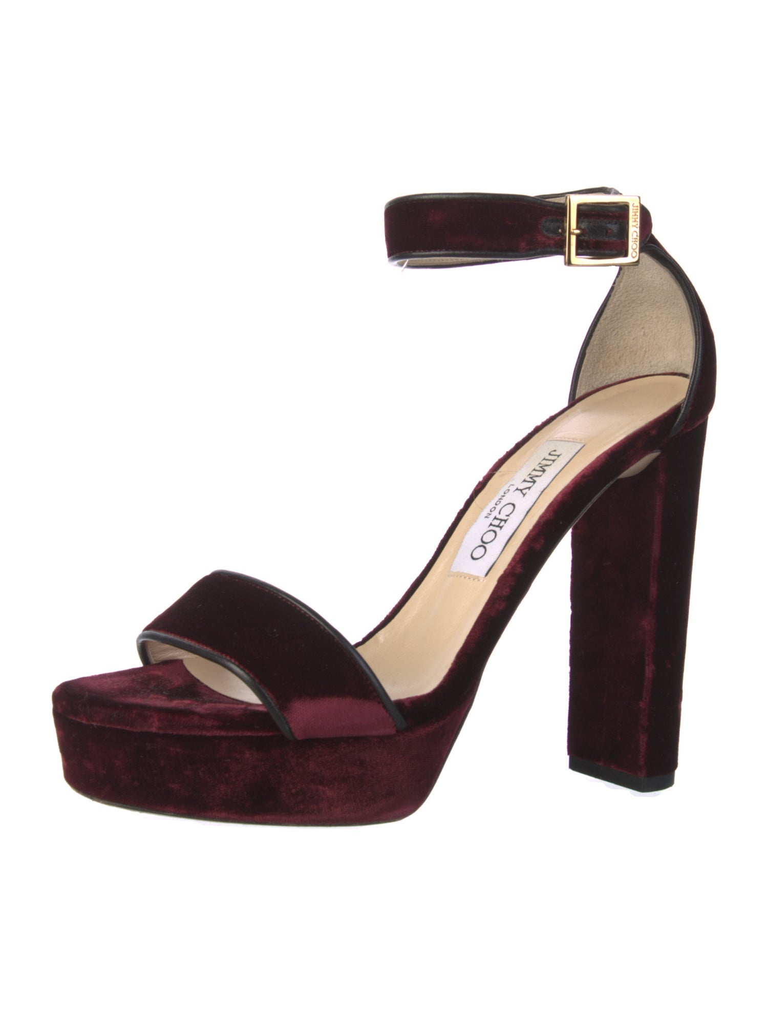 Jimmy Choo Velvet Sandals