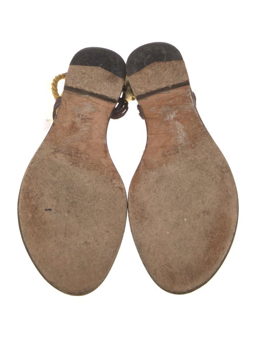 Jimmy Choo Leather T-Strap Sandals