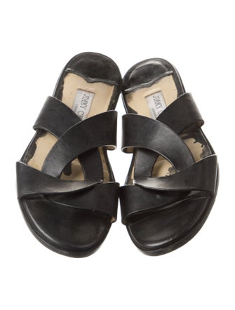 Jimmy Choo Leather Slides