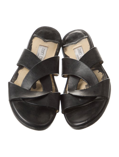 Jimmy Choo Leather Slides