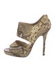 Jimmy Choo Embossed Leather Animal Print Pumps