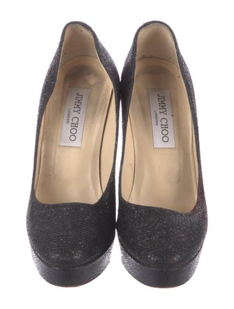Jimmy Choo Glitter Glitter Accents Pumps