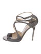 Jimmy Choo Glitter Glitter Accents Sandals