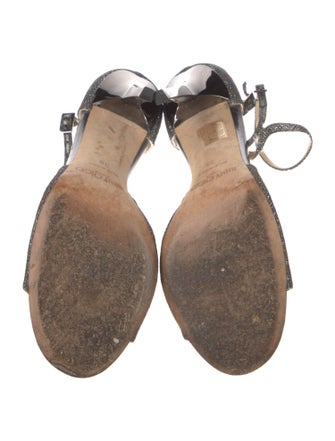 Jimmy Choo Glitter Glitter Accents Sandals