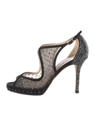 Jimmy Choo Mesh Mesh Accents Slingback Pumps