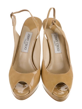 Jimmy Choo Patent Leather Slingback Pumps