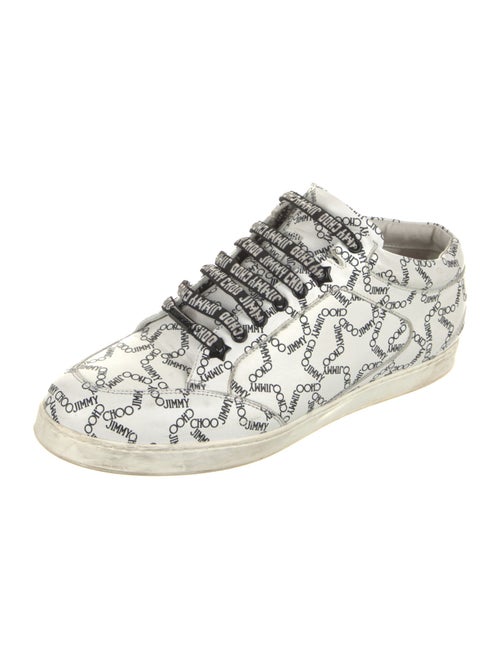 Jimmy Choo Leather Printed Sneakers