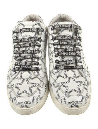 Jimmy Choo Leather Printed Sneakers