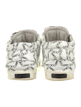 Jimmy Choo Leather Printed Sneakers