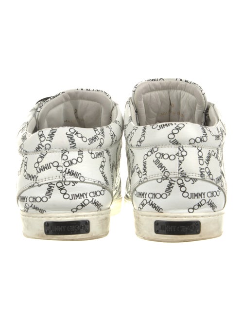 Jimmy Choo Leather Printed Sneakers