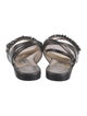 Jimmy Choo Leather Crystal Embellishments Gladiator Sandals
