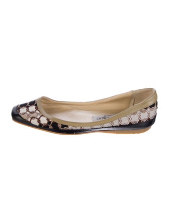 Jimmy Choo Canvas Printed Ballet Flats