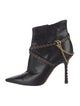 Jimmy Choo Leather Chain-Link Accents Boots