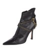 Jimmy Choo Leather Chain-Link Accents Boots