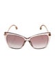 Jimmy Choo Square Gradient Sunglasses