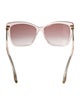 Jimmy Choo Square Gradient Sunglasses