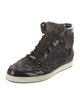 Jimmy Choo Suede Animal Print Sneakers