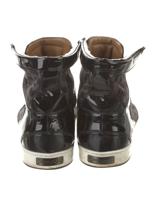 Jimmy Choo Suede Animal Print Sneakers