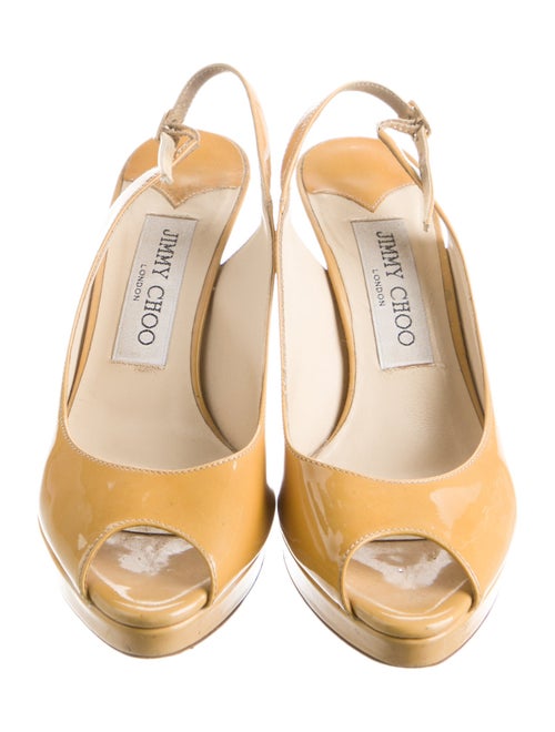 Jimmy Choo Patent Leather Slingback Sandals
