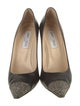 Jimmy Choo Leather Studded Accents Pumps