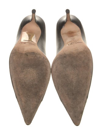 Jimmy Choo Leather Studded Accents Pumps