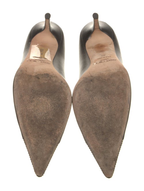Jimmy Choo Leather Studded Accents Pumps