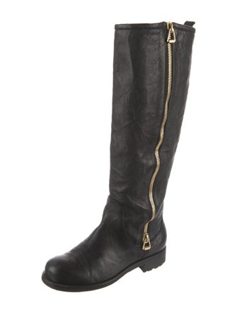 Jimmy Choo Leather Riding Boots