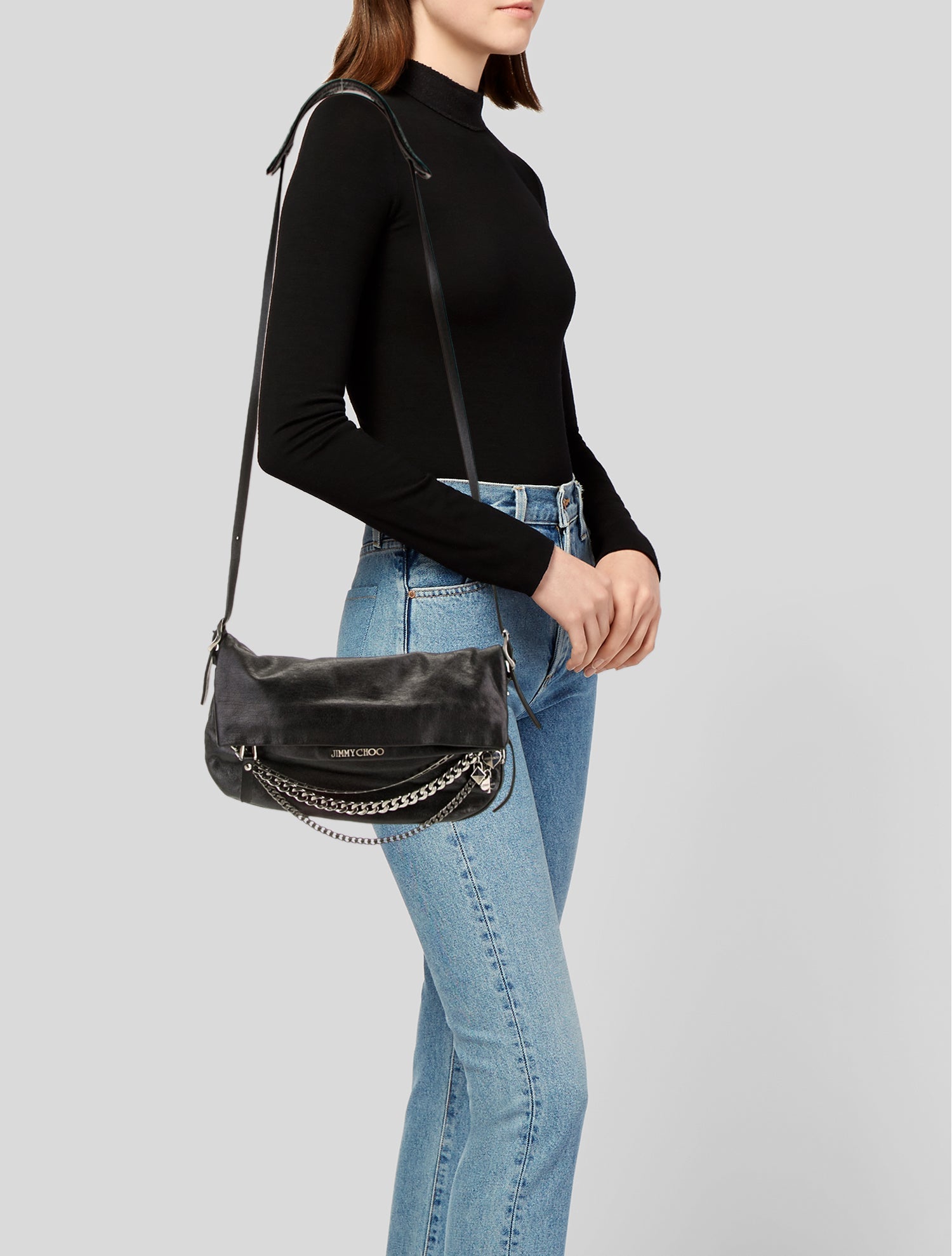 Jimmy Choo Leather Crossbody Bag