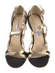 Jimmy Choo Leather Colorblock Pattern Sandals