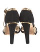 Jimmy Choo Leather Colorblock Pattern Sandals