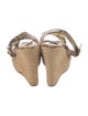 Jimmy Choo Embossed Leather Animal Print Espadrilles