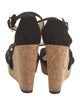 Jimmy Choo Suede Cutout Accent Espadrilles