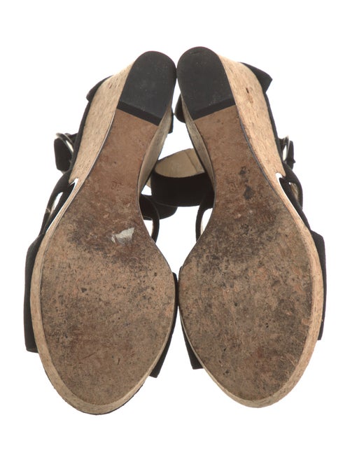 Jimmy Choo Suede Cutout Accent Espadrilles