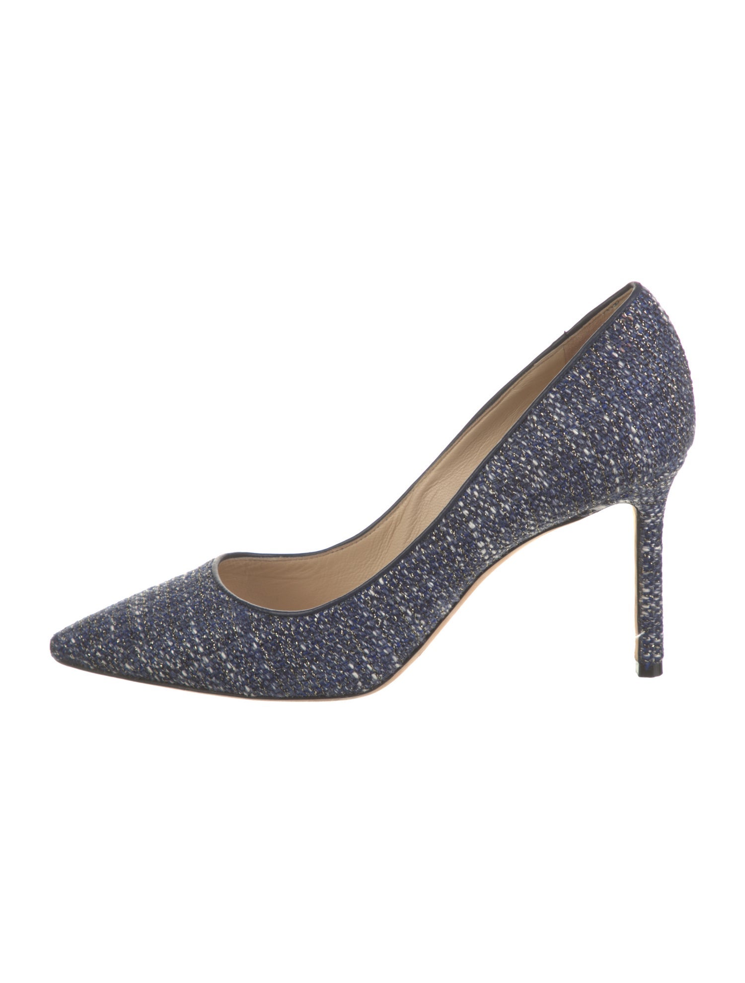 Jimmy Choo Tweed Tweed Pattern Pumps