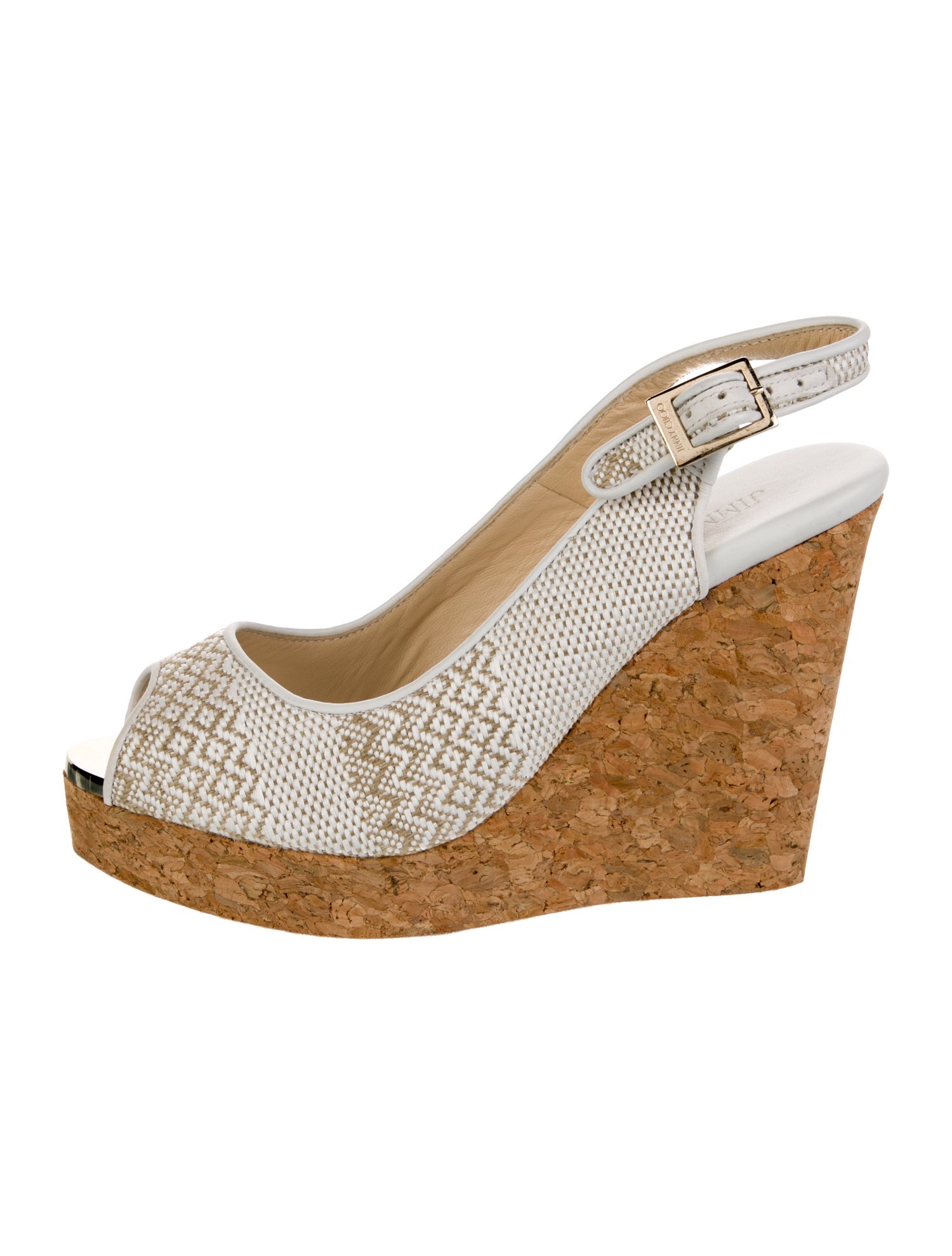 Jimmy Choo Leather Slingback Sandals