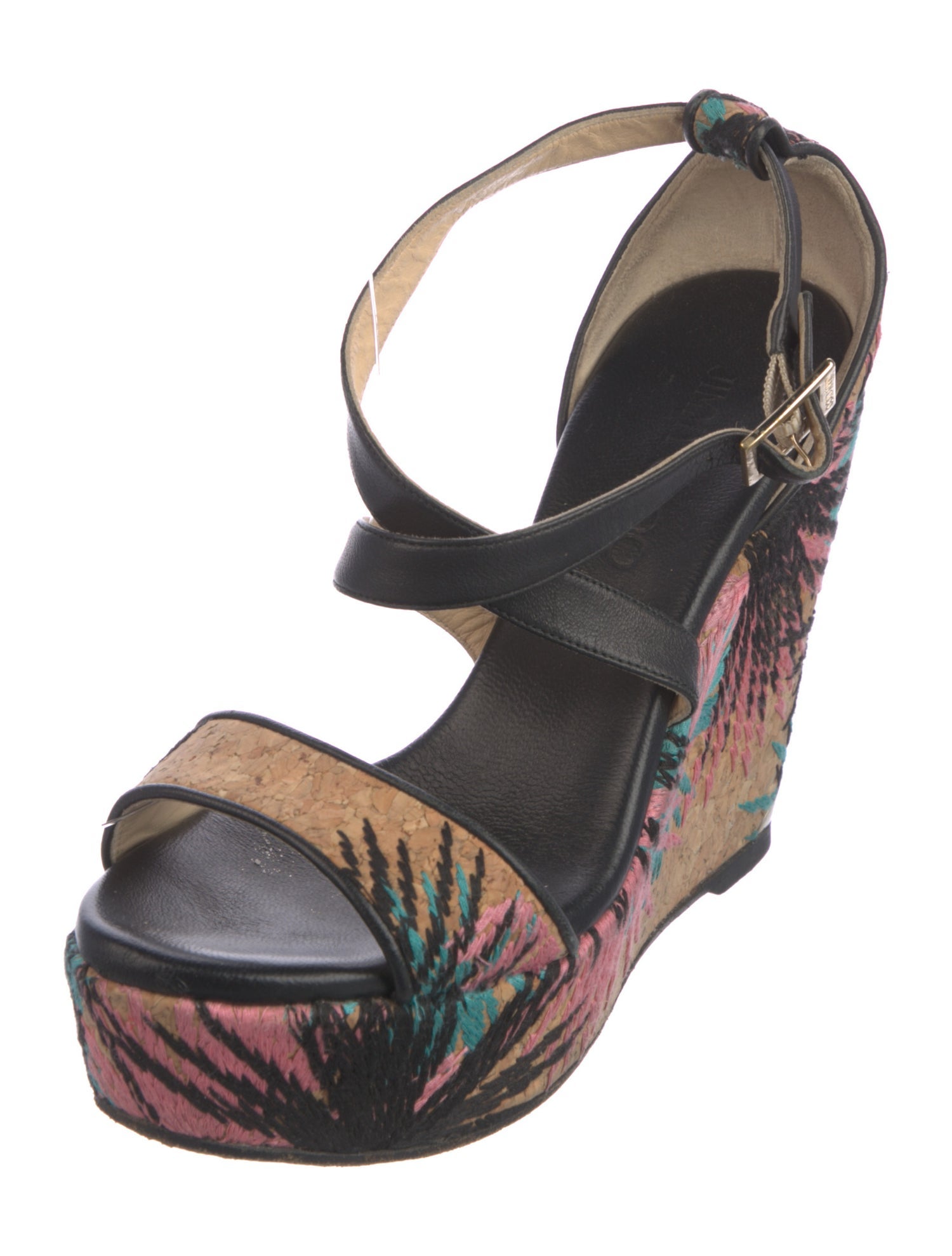 Jimmy Choo Printed Embroidered Accent Pumps