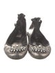 Jimmy Choo Leather Crystal Embellishments Ballet Flats