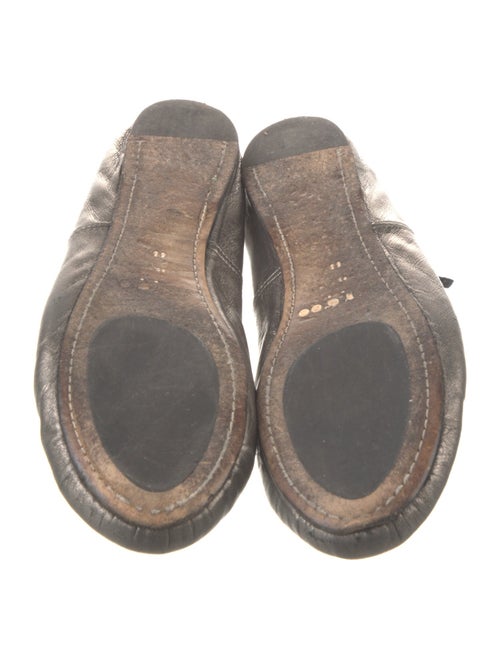 Jimmy Choo Leather Crystal Embellishments Ballet Flats