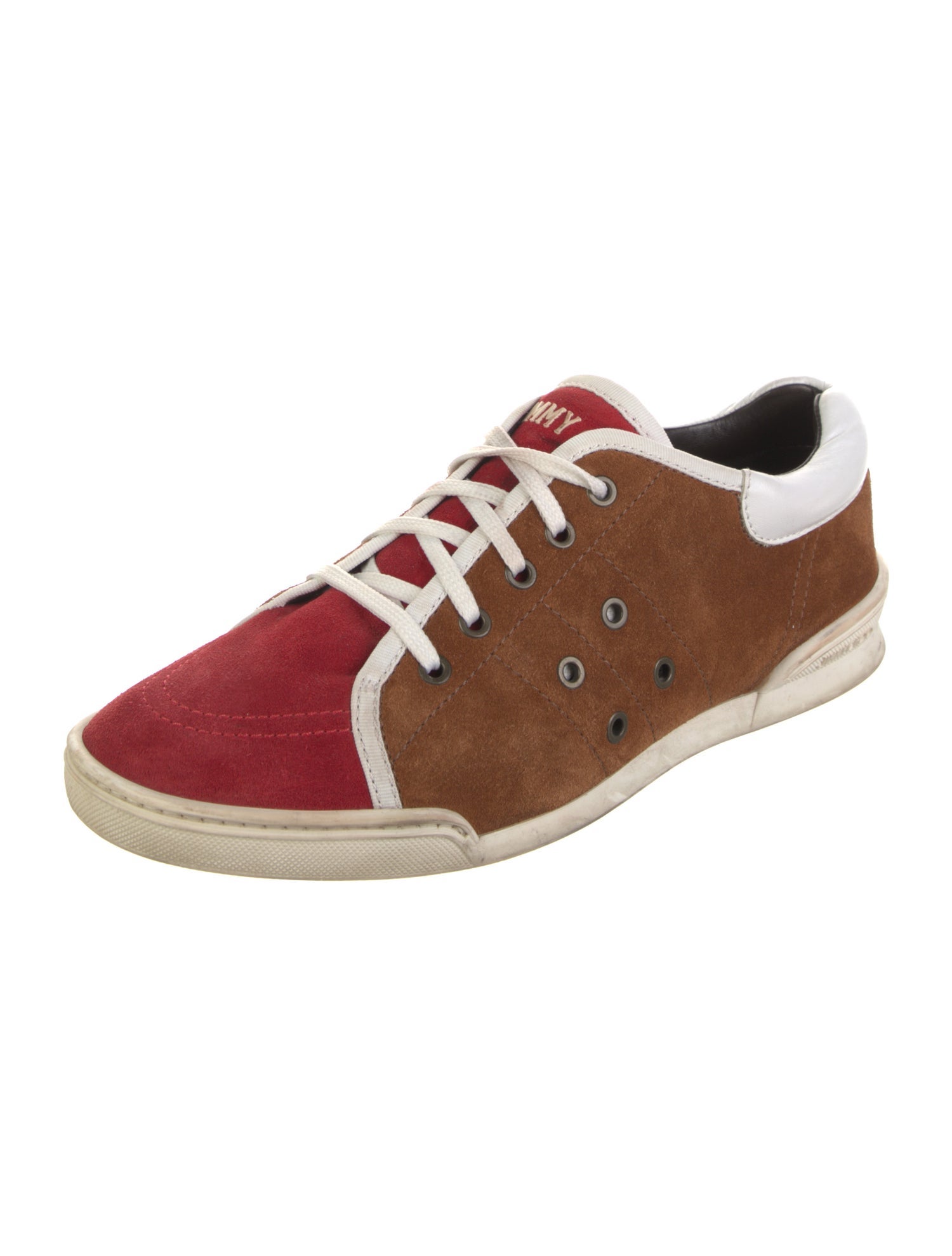 Jimmy Choo Suede Colorblock Pattern Sneakers