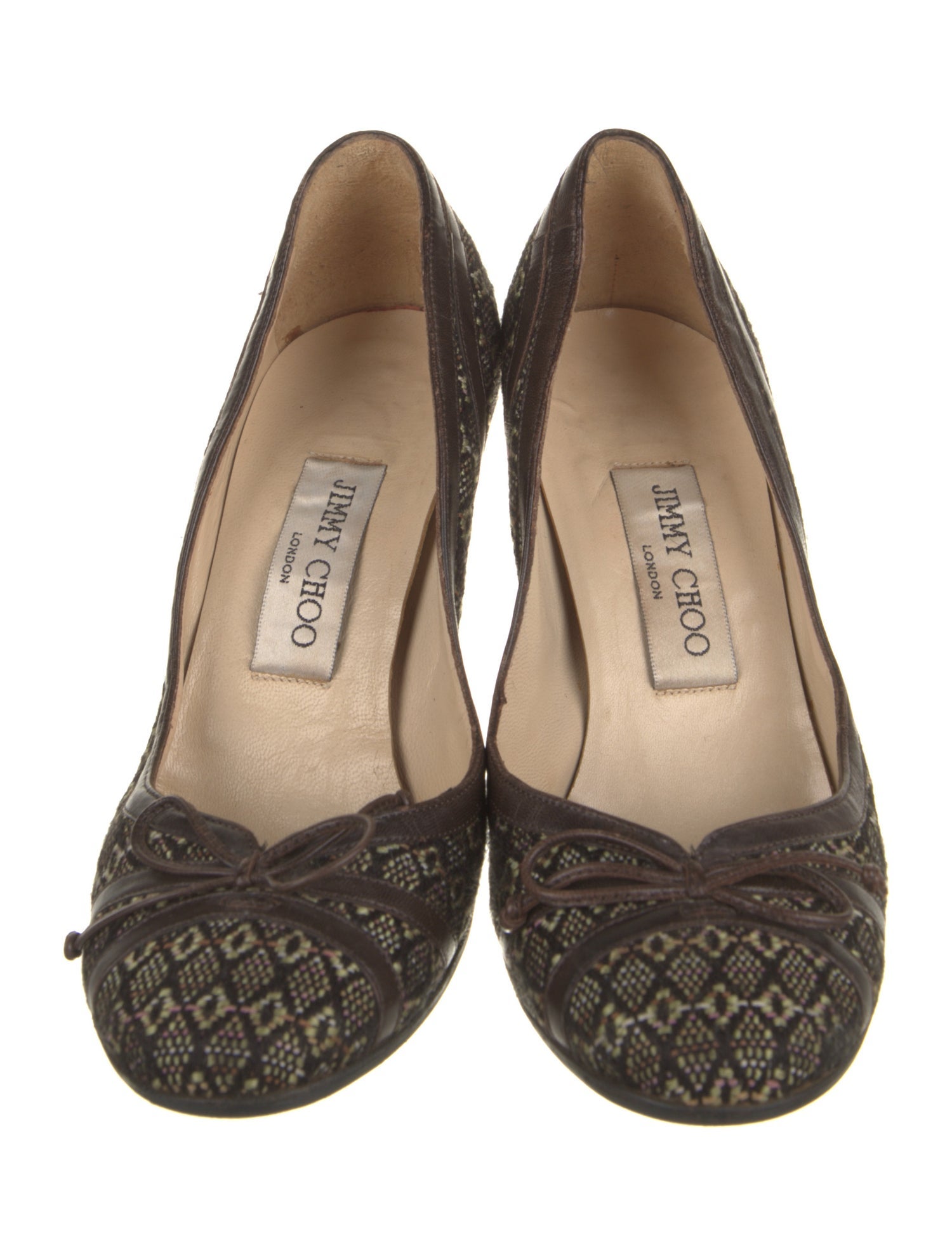 Jimmy Choo Canvas Printed Pumps