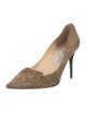 Jimmy Choo Suede Animal Print Pumps